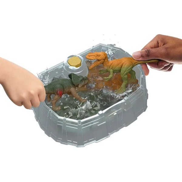Jurassic World: Dino Reveal Battle Pack con 2 figure di dinosauro - Mattel immagine 2