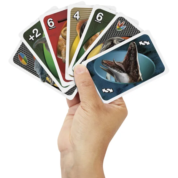 Jurassic World: Rinascita gioco di carte UNO - Mattel immagine 2