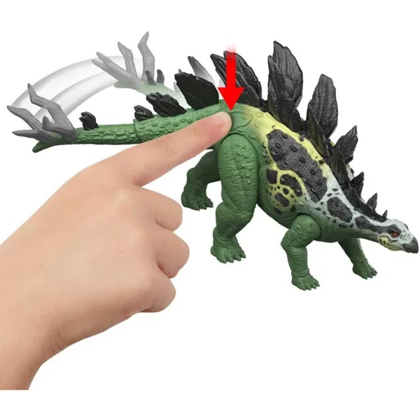 Jurassic World: Stegosauro gigante attaccante con suoni - Mattel immagine 3