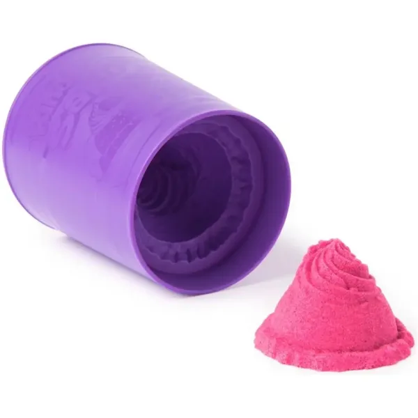 Kinetic Sand: Scatola gelato con sabbia modellabile rosa - Spin Master immagine 3