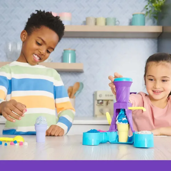 Kinetic Sand: Set gioco con sabbia modellabile per creare gelati 396g - Spin Master immagine 3
