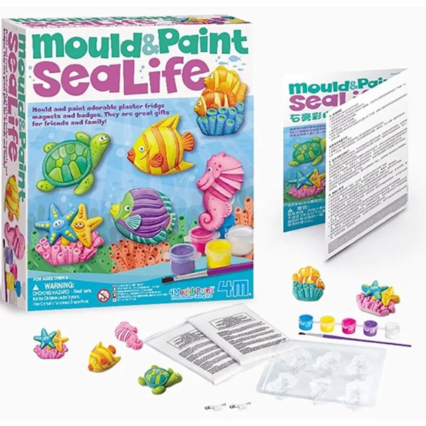Kit 4M per calchi in gesso di animali marini immagine 2