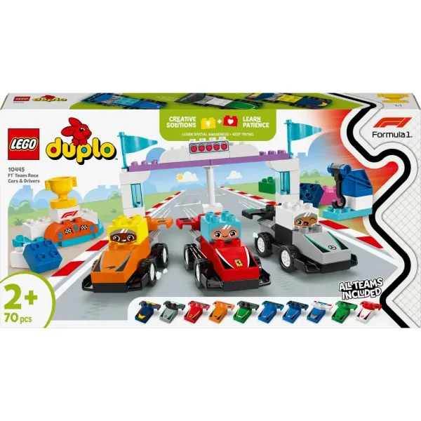 LEGO® DUPLO®: Auto da corsa F1® e piloti (10445) immagine 1