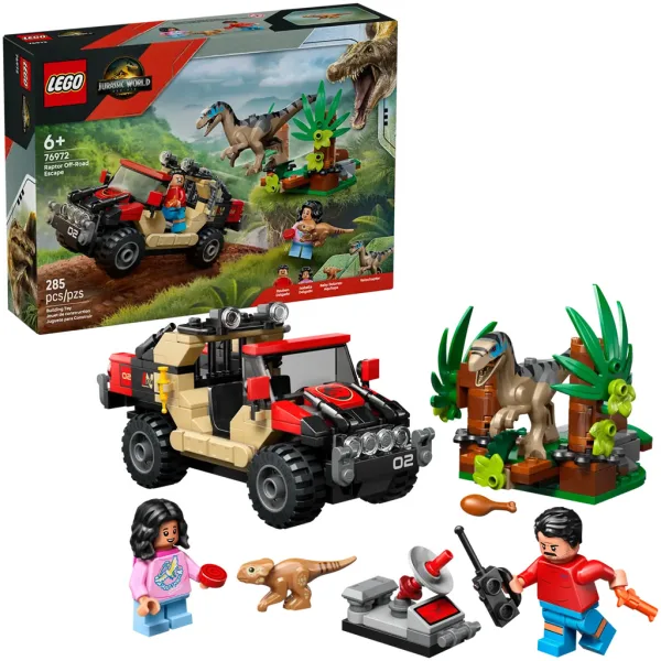 LEGO® Jurassic World: Fuga in fuoristrada dal raptor (76972) immagine 1