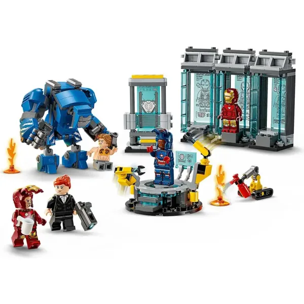 LEGO® Marvel: Il laboratorio di Iron Man: Sala delle Armature (76315) immagine 3
