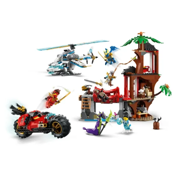 LEGO® Ninjago: Battaglia dei veicoli ninja alla casa sull’albero (71857) immagine 3