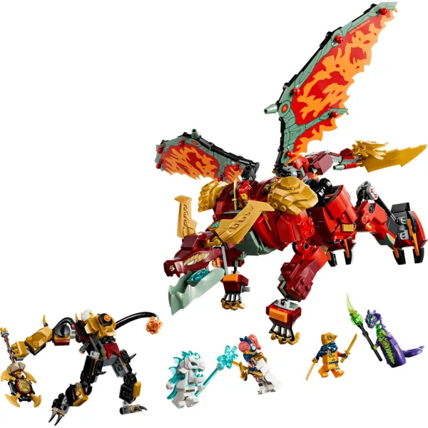LEGO® Ninjago: il robot-drago trasformabile di Wyldfyre (71868) immagine 2