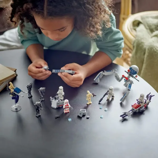 LEGO® Star Wars™: Pacchetto da battaglia Clone Trooper™ e Droide da battaglia™ (75372) immagine 4