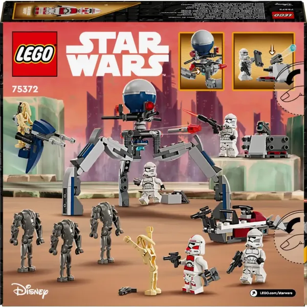 LEGO® Star Wars™: Pacchetto da battaglia Clone Trooper™ e Droide da battaglia™ (75372) immagine 6