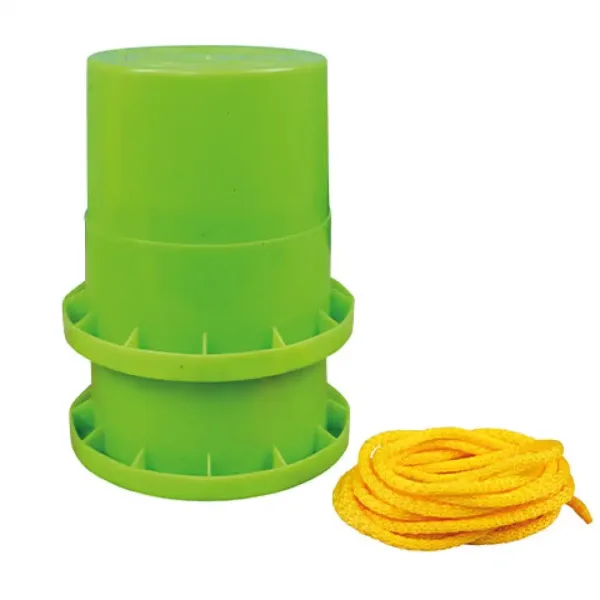 LENA: Gioco di camminata su trampoli con secchio Eco pot di colore verde immagine 2