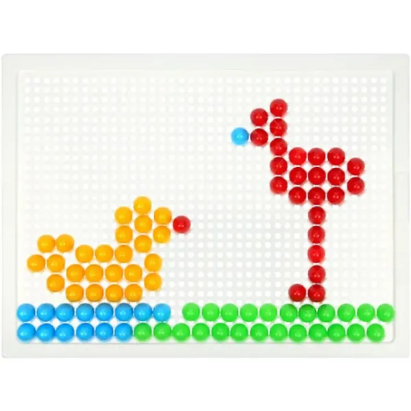 LENA: Set creativo di mosaico trasparente con pioli da 10mm, 100 pezzi immagine 2