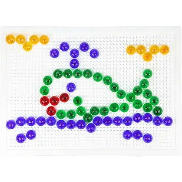 LENA: Set creativo di mosaico trasparente con pioli da 15 mm, 120 pezzi immagine 2
