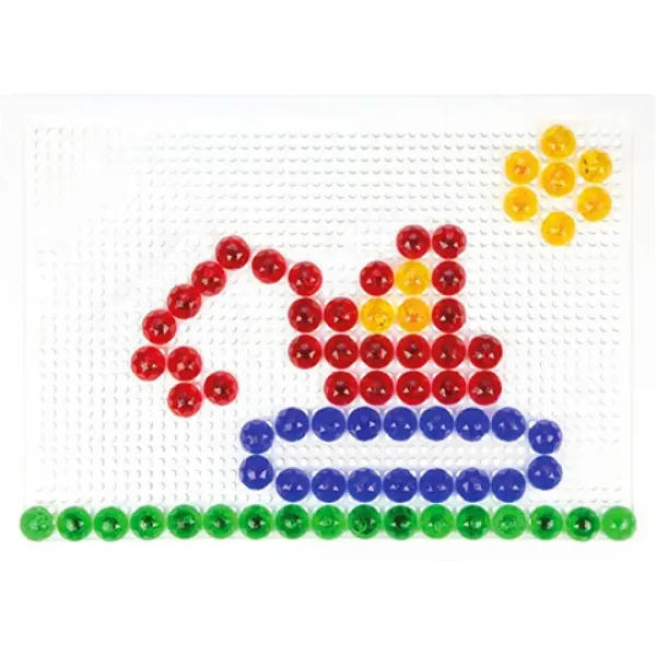 LENA: Set creativo di mosaico trasparente con pioli da 15 mm, 120 pezzi immagine 3