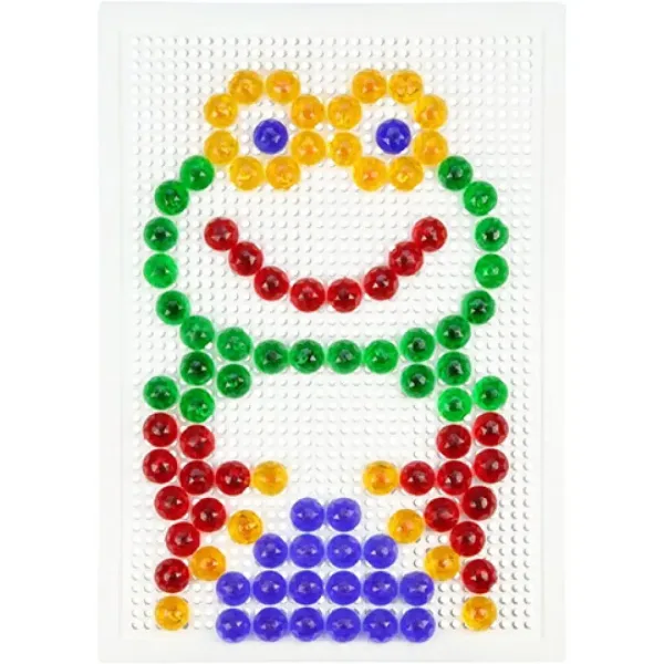 LENA: Set creativo di mosaico trasparente con pioli da 15 mm, 120 pezzi immagine 4