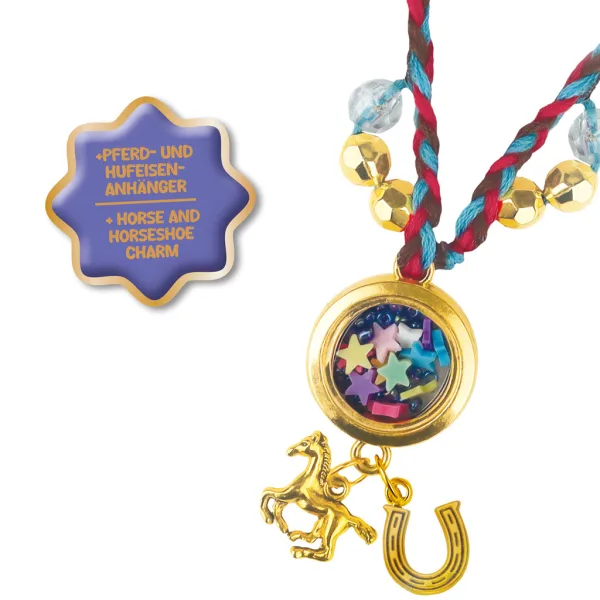 LENA: Set per creare una collana con ciondolo da sogno a tema cavallo immagine 2