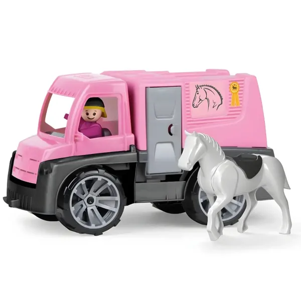 LENA: Truxx camion rosa per trasporto cavalli con cavallo e figura immagine 2