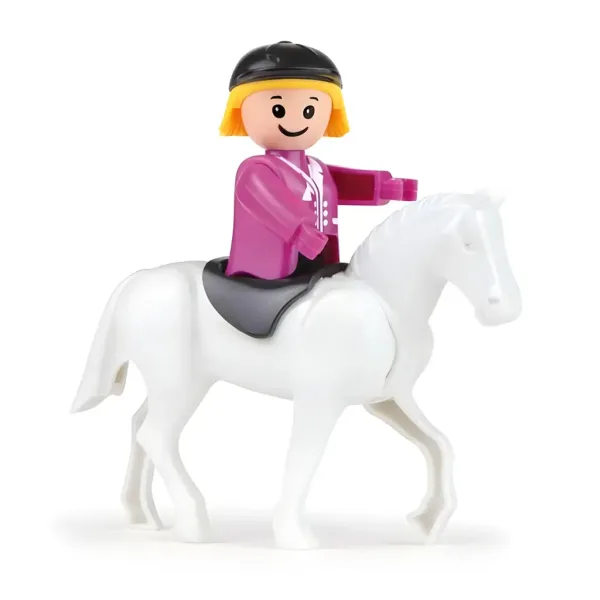 LENA: Truxx camion rosa per trasporto cavalli con cavallo e figura immagine 4
