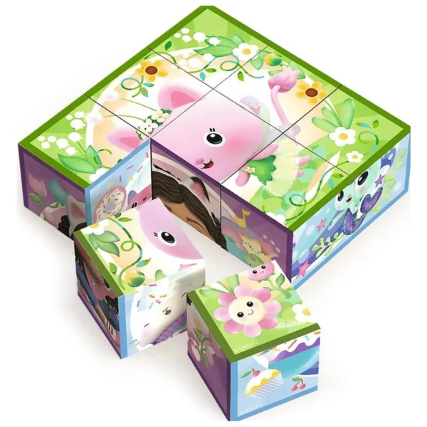 La casa delle bambole di Gabi - Puzzle cubi 9 pezzi - Trefl immagine 2