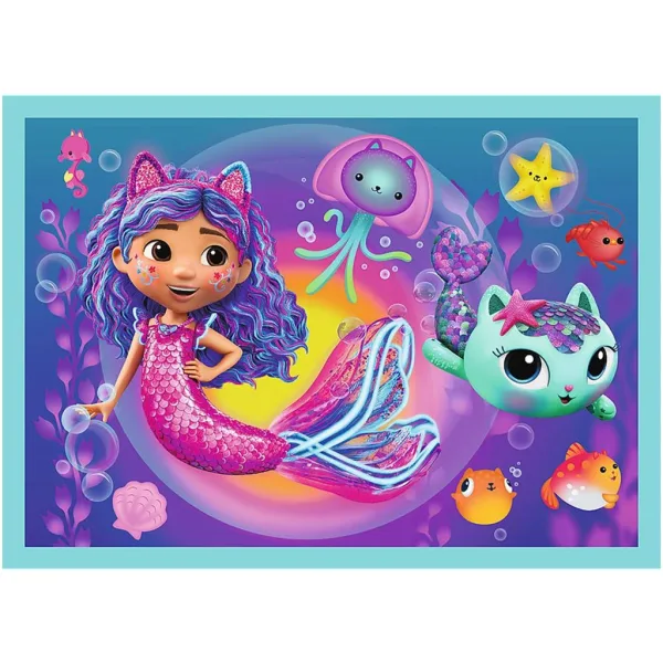 La casa delle bambole di Gabi 4 in 1 puzzle da 35-48-54-70 pezzi - Trefl immagine 3