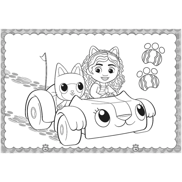 La casa delle bambole di Gabi: Libro da colorare con Gabi e Zampa Panda - Trefl immagine 3