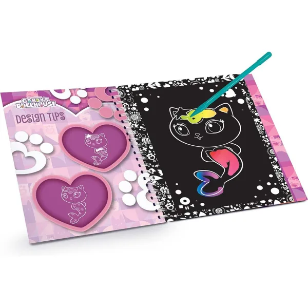 La casa delle bambole di Gabi Set creativo scratch art A-meow-zing 44 pagine - Lisciani immagine 2