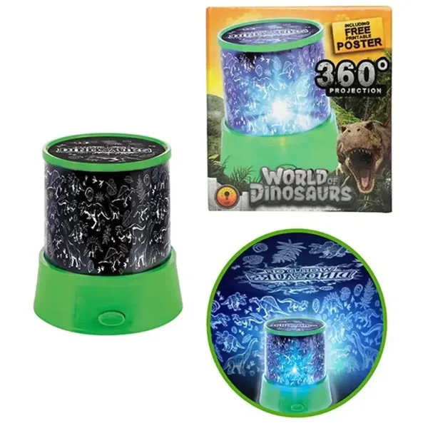 Lampada proiettore Glow N Fun con motivo di dinosauro immagine 2