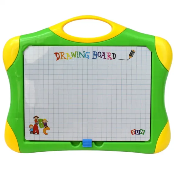 Lavagna da Disegno: Lavagna magnetica multifunzionale con pennarello e lettere 30x24cm immagine 3