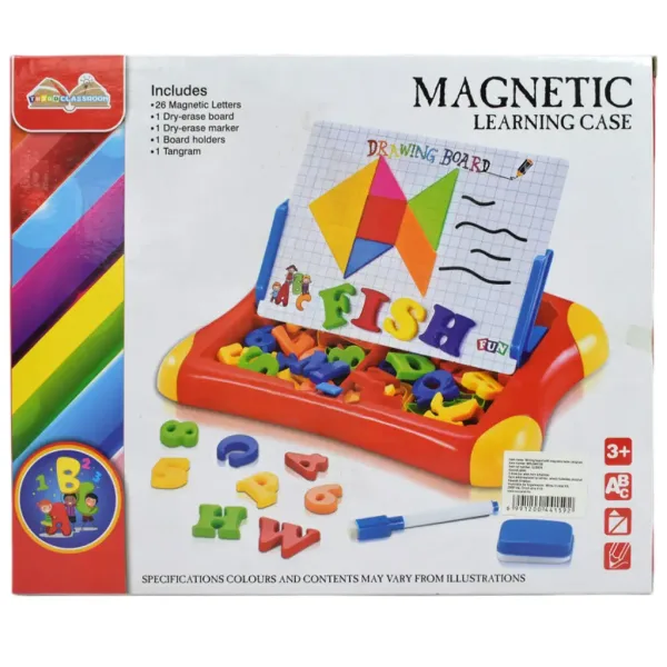 Lavagna da Disegno: Lavagna magnetica multifunzionale con pennarello e lettere 30x24cm immagine 9