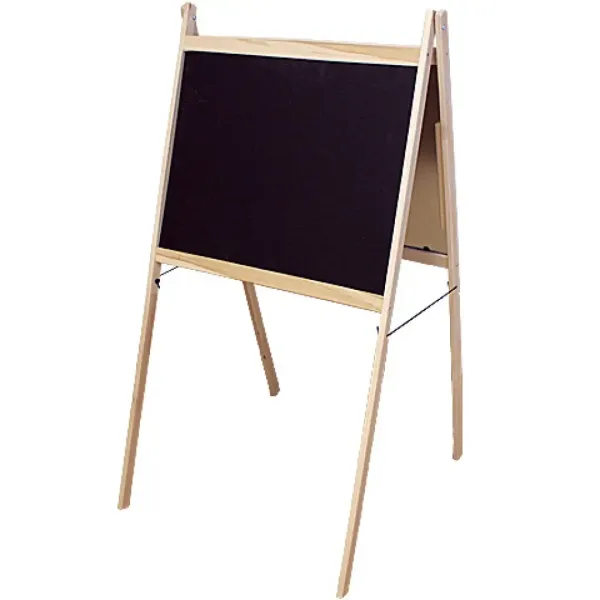 Lavagna da disegno bifacciale in legno immagine 2