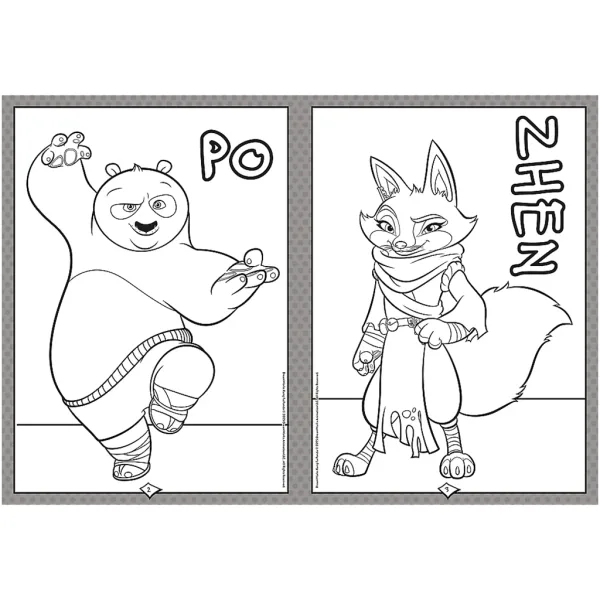 Libro da colorare Kung Fu Panda - Trefl immagine 2