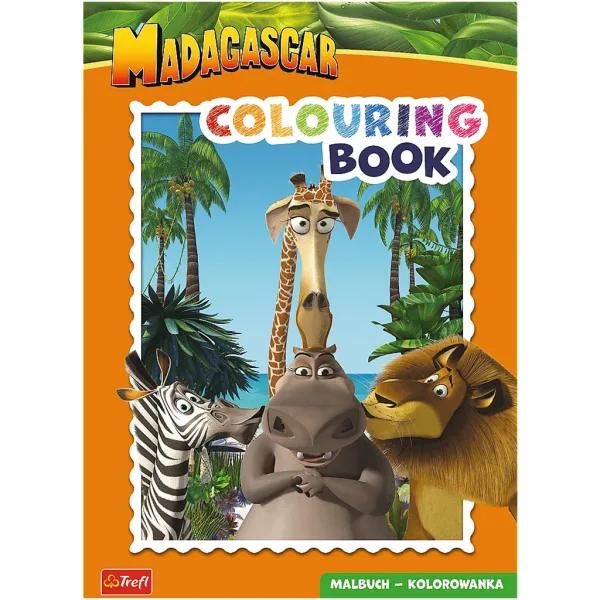 Libro da colorare Madagascar - Trefl immagine 1