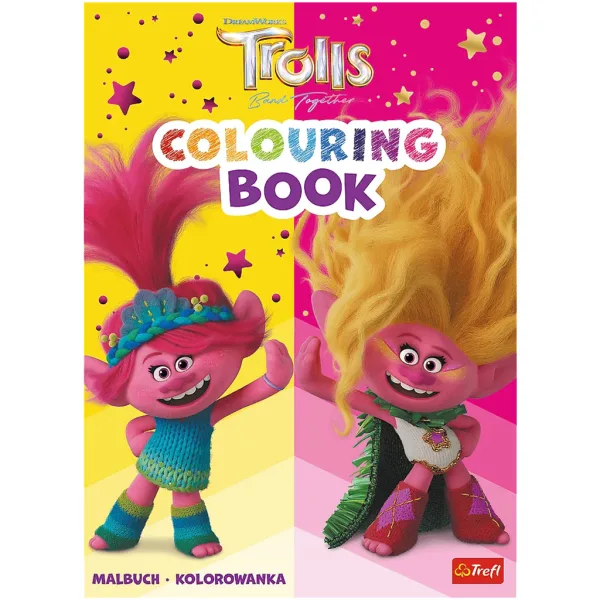Libro da colorare Trolls - Trefl immagine 1