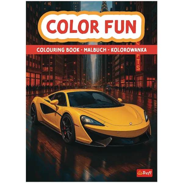 Libro da colorare "Veicoli sfreccianti" - Trefl immagine 1