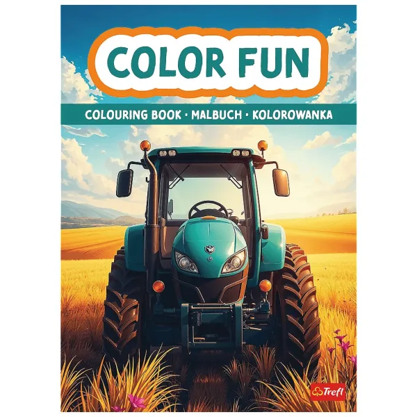 Libro da colorare con trattori e macchine agricole - Trefl immagine 1