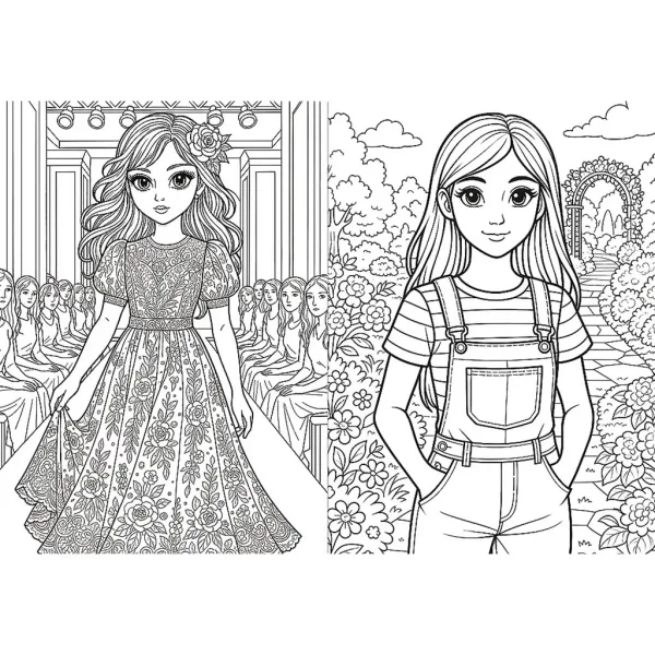 Libro da colorare di moda - Trefl immagine 2