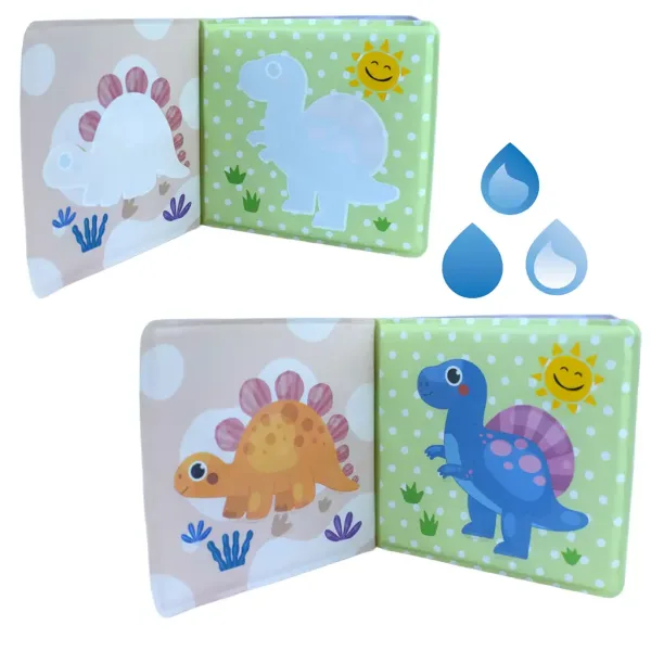 Libro per Bambini: Dinosauri libro da bagno morbido 14x13cm immagine 3