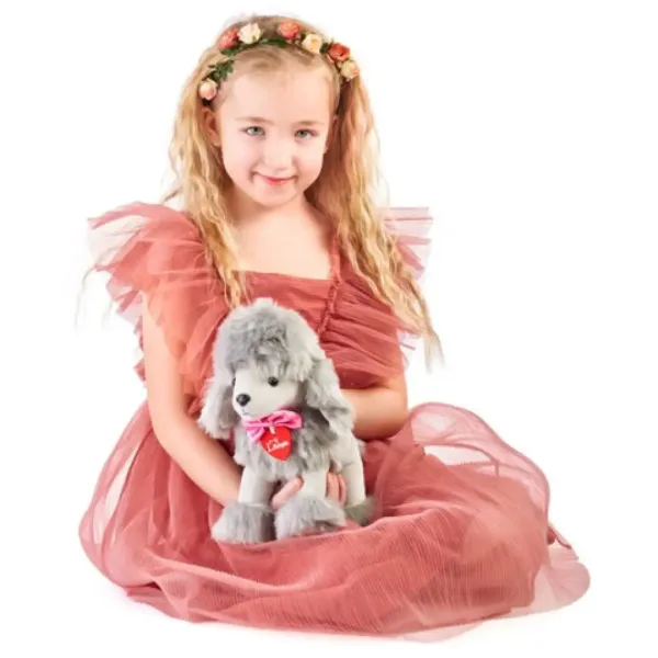 Lily barboncino grigio peluche 25cm - Lumpin immagine 2
