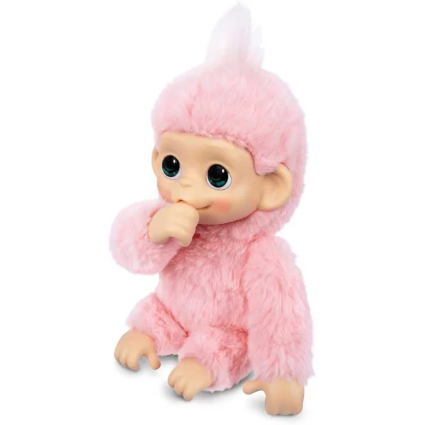 Little Live Pets: Mini Maki Luna Lemon scimmietta interattiva rosa immagine 2