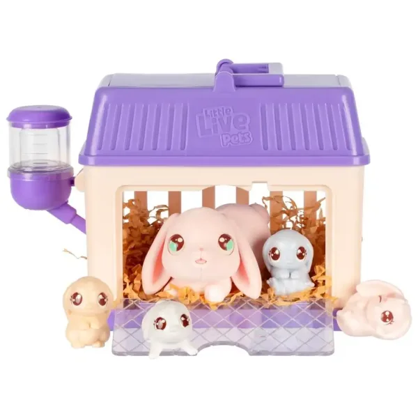 Little Live Pets: Set di gioco Mamma Coniglio e i suoi cuccioli immagine 2