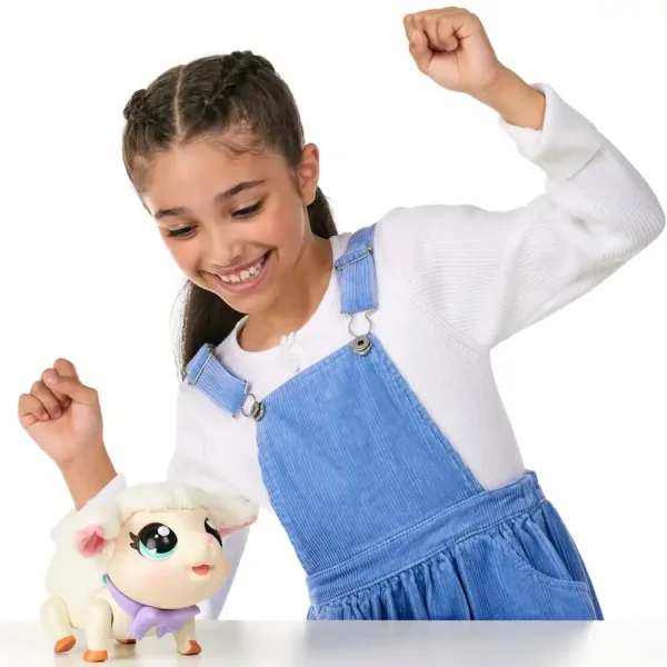 Little Live Pets: Snowie Barika, lagnellino interattivo con suoni e funzioni di movimento immagine 4