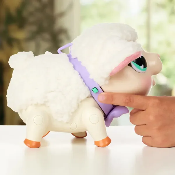 Little Live Pets: Snowie Barika, lagnellino interattivo con suoni e funzioni di movimento immagine 5