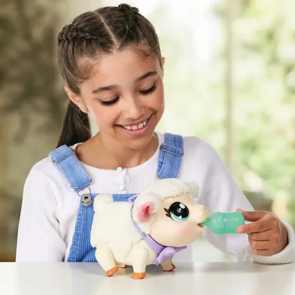 Little Live Pets: Snowie Barika, lagnellino interattivo con suoni e funzioni di movimento immagine 6
