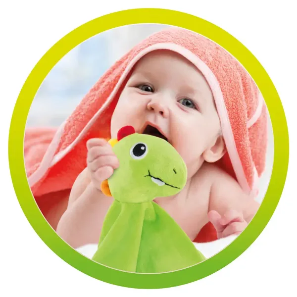 Little Stars: Fazzoletto di peluche con dinosauri immagine 4