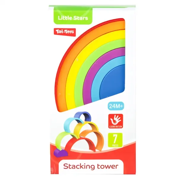 Little Stars: Gioco di impilamento arcobaleno immagine 2