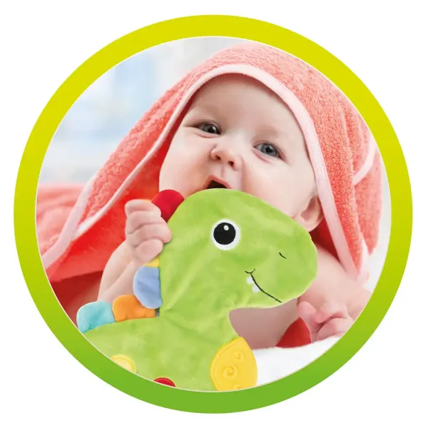Little Stars: Massaggiagengive a forma di dinosauro, fazzoletto sonaglio immagine 4