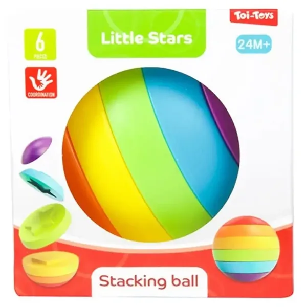 Little Stars palla arcobaleno con forme ad incastro immagine 2