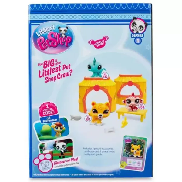 Littlest Pet Shop: Confezione da 3 figure Serie 1 - Giungla immagine 3