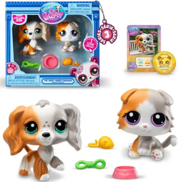 Littlest Pet Shop: Confezione doppia di figurine di animali S3 in diverse varianti, 1 pezzo immagine 4