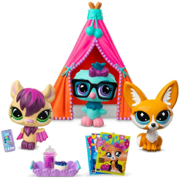 Littlest Pet Shop: Pigiama party, set da gioco con 3 figurine immagine 2