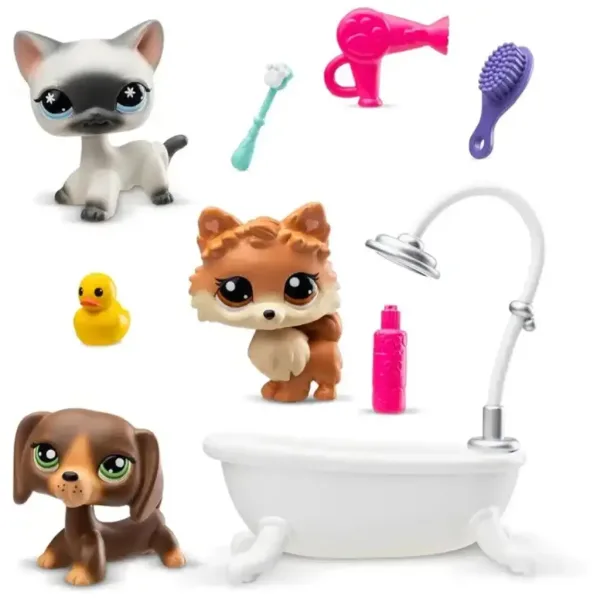 Littlest Pet Shop: Set di 3 personaggi Spa immagine 2